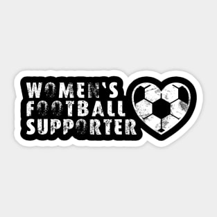 Womens Football Supporter Sticker